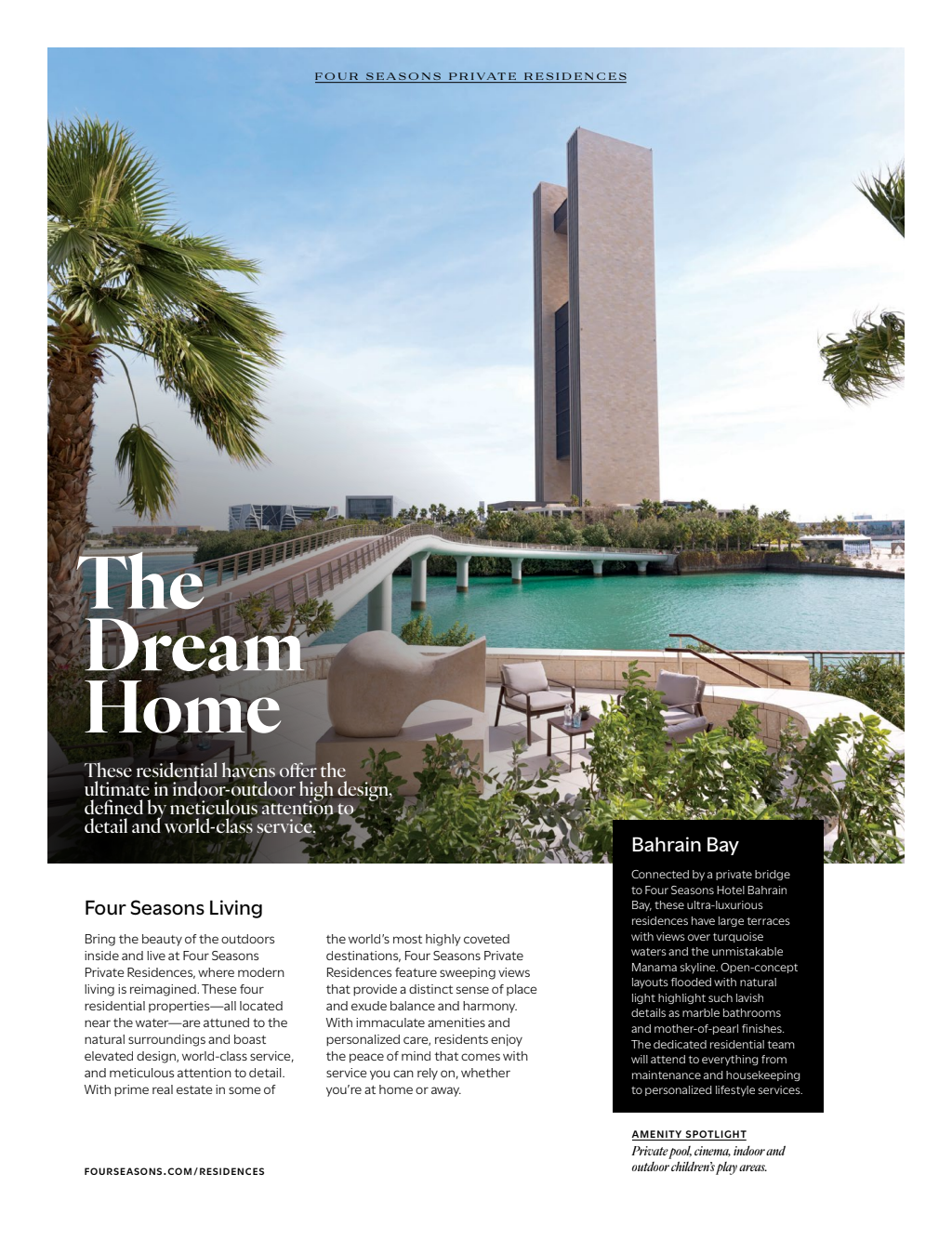 Four Seasons advertorial page 1