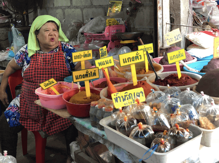 Local stall at a Southeast Asian market
