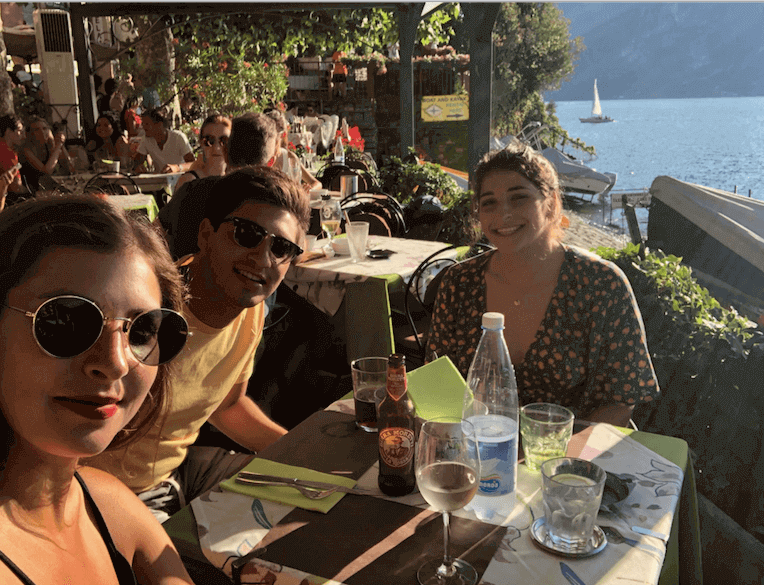 dinner in lake como italy
