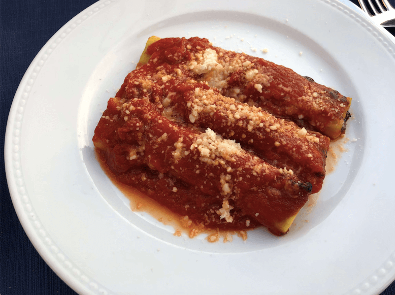 Cannelloni in the amalfi coast