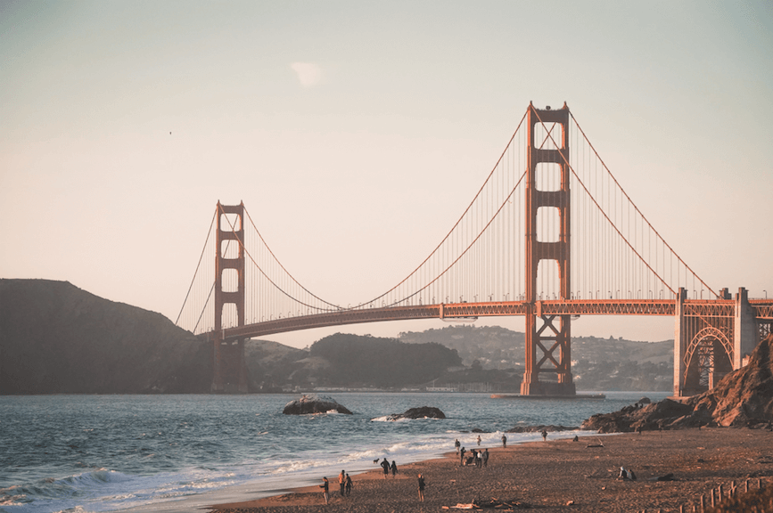 San Francisco golden gate bridge, america travels, USA itinerary