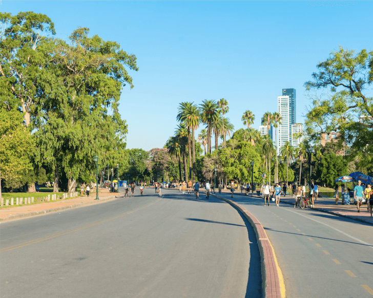 Bosques de palermo, city tour of buenos aires