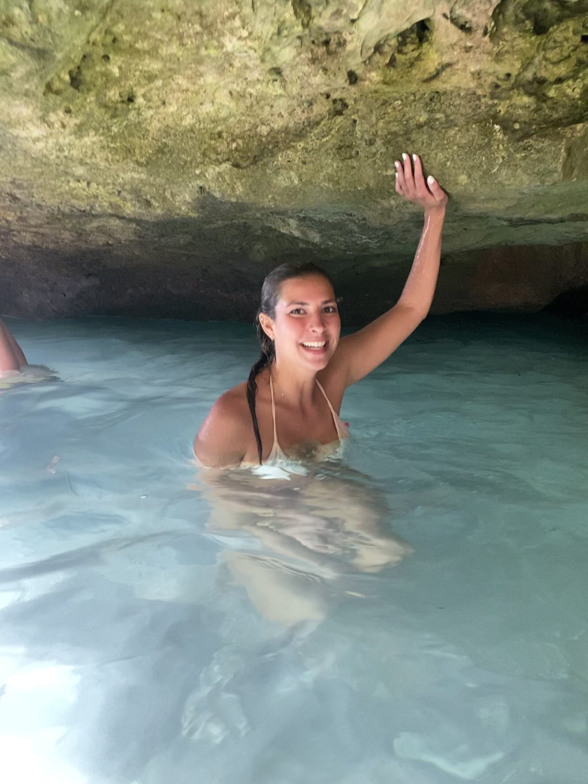 girl in grotto