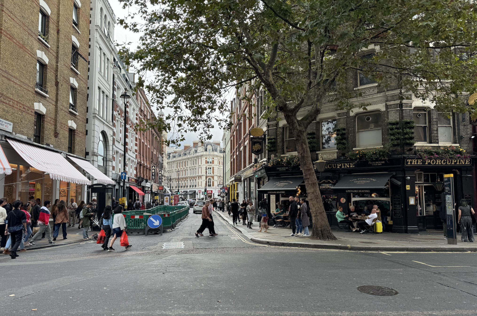 street corner in central london