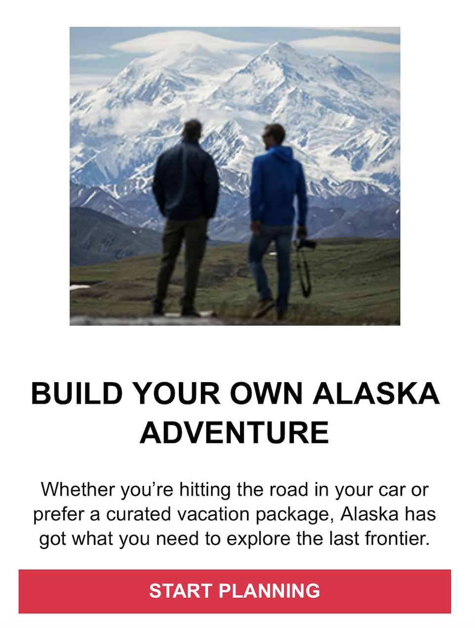 Alaska Collection email campaign